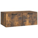 vidaXL Oglindă TV montată pe perete Stejar fumuriu 78,5 x 41 x 30 cm 899030