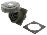 Conector alimentare AC trifazat 63A 400VAC IP67 Soclu Mamă