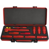 Unior 190VDE12P11L - Set capete chei tubulare 10-24 mm patrat 1/2 inch 11 bucati
