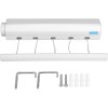Uscator de rufe retractabil, Mmgoqqt, ABS, 5 sfori, Capacitate uscare 18.75 m, Alb
