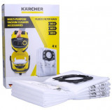 Pachet sintetic de saci de praf de 4pcs pentru aspiratoare Karcher WD4 WD5 WD6 MV4 MV5 MV6 (2.863-006.0)