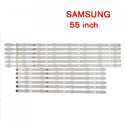 Set barete led Samsung 55 inch V5DU-550DCA-R1 V5DU-550DCB-R1 6x 8led + 6x 6led foto