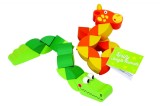 Jucarie din lemn flexibila Animalute din jungla pentru copii 2+