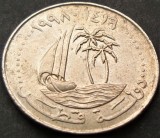 Moneda exotica 50 DIRHAMS - QATAR, anul 1998 *cod 869, Asia