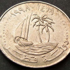 Moneda exotica 50 DIRHAMS - QATAR, anul 1998 *cod 869