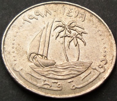 Moneda exotica 50 DIRHAMS - QATAR, anul 1998 *cod 869 foto