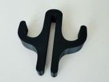 Carlig pentru Cabine de Dus &ndash; Suport Umeras, Accesorii Baie, Model Mirror, Printat 3D din PLA, Negru, 2 Agatatori, Oem