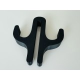 Carlig pentru Cabine de Dus &ndash; Suport Umeras, Accesorii Baie, Model Mirror, Printat 3D din PLA, Negru, 2 Agatatori