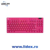 Tastatura Gaming Logitech G PRO X TKL Lightspeed, Magenta