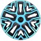Set 4 Capace Roti 16 &quot; Best Azur-Negru, Compatibile Cu Mazda