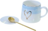 Cumpara ieftin Set cana cu capac si lingurita, Heart