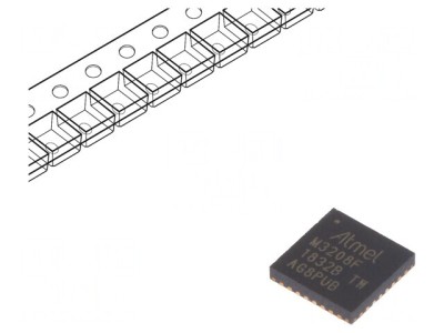 Microcontroler AVR QFN32 cu Interfață I2C/SPI/UART foto