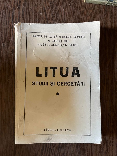 Litua. Studii si Cercetari I (1978)