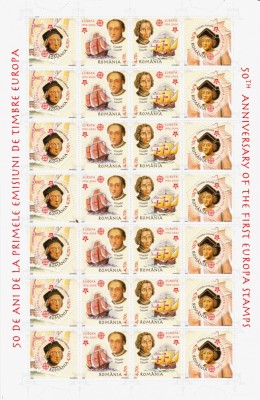 ✅RO 2005 LP1691 coala dantelata Europa-CEPT Cristofor Columb, cota 140 Lei,MNH foto