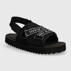 Tommy Jeans sandale TJW PREMIUM EVA SANDAL femei, culoarea negru, EN0EN02462