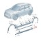 Ornament prag VW T-CROSS, 01.2019-, partea dreapta, original, cu garnitura,