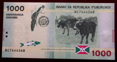 BURUNDI 1000 1.000 FRANCS FRANCI 2015 UNC necirculata ** foto