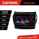 Navigatie Hyundai Santa Fe IX45 2012-2017 Lenovo Kit-209 8 core QLED 2K 8+256 360 Android Waze USB Navigatie Internet Youtube Radio CarStore Technolog