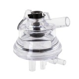 Colector lapte Melasty 150 cm&sup3;, transparent, 2 intrari vacuum, 2 iesiri muls, Petshop Mulgatoare vaci
