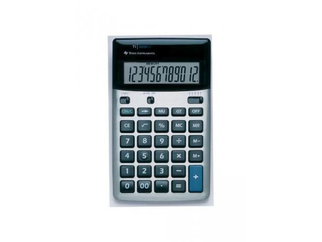 CALCULATOR de BIROU Texas Instruments TI-5018 &quot;TI000606&quot; (timbru verde 0.18 lei)