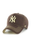 47 brand șapcă de baseball din bumbac MLB New York Yankees culoarea maro, B-CONDT17GWS-BW