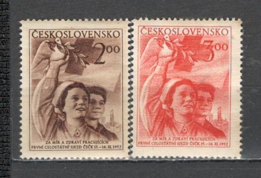 Cehoslovacia.1952 Congres de Crucea Rosie XC.217