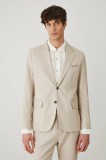 Medicine blazer din amestec de in culoarea bej