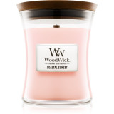 Woodwick Coastal Sunset lum&acirc;nare parfumată cu fitil din lemn 275 g