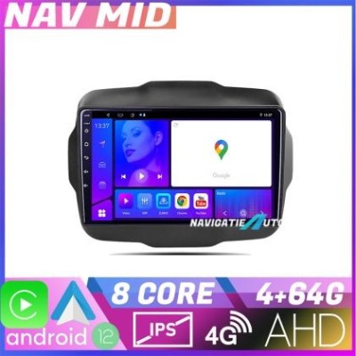 Navigatie Jeep Renegade 2015 2020 KIT 500 EDOTEC-LITE Android Ecran 720P Octa Core 4 64 Carplay CarStore Technology foto