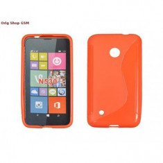 HUSA SILICON S-LINE NOKIA LUMIA 530 PORTOCALIU