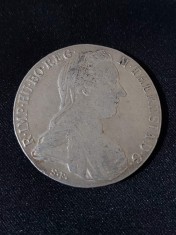 Austria 1780 - 1 taler - Maria Tereza, restrike №9 , argint