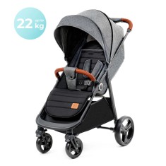 Carucior Sport Kinderkraft Grande Plus, Gri Gri, 0 luni +, Unisex foto