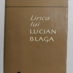LIRICA LUI LUCIAN BLAGA de DUMITRU MICU , 1967