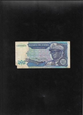 Zair 200000 200.000 zaires 1992 seria2045867 foto