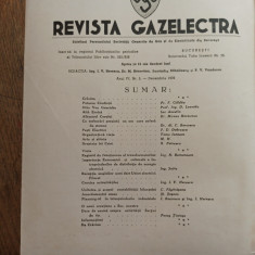 REVISTA GAZELECTRA, 1939, NR 5, DECEMBRIE