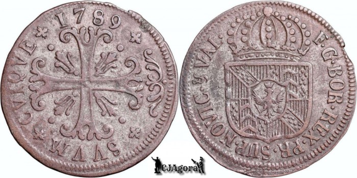 1789, &frac12; Batzen - Frederic Wilhelm al II-lea - Confederația Elvețiană