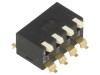 Comutator DIP-SWITCH 4 Secțiuni ON-OFF 0,025A 24VDC