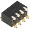 Comutator DIP-SWITCH 4 Secțiuni ON-OFF 0,025A 24VDC