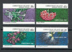 Christmas Island 1990 Mi 320/23 MNH, nestampilat - Flori