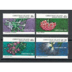 Christmas Island 1990 Mi 320/23 MNH, nestampilat - Flori