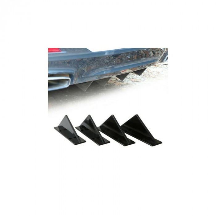 Set ornament splitter pentru bara spate Culoare:Negru Cod:UNIV-086 Automotive TrustedCars
