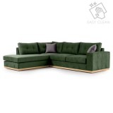 Cumpara ieftin Coltar Dreapta Boston Verde Inchis - Gri Inchis - Natural 280x225x95 cm