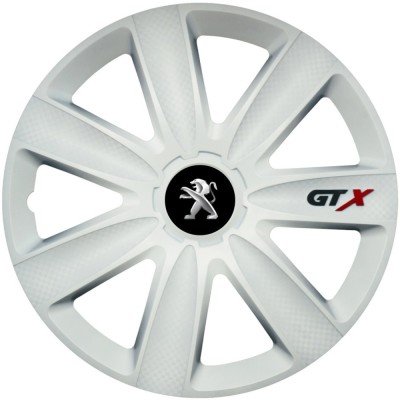 Set 4 Capace Roti GTX Alb R16, Compatibil Cu Peugeot foto