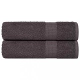 VidaXL Prosoape de m&acirc;nă 2 buc Antracit 50x100 cm 360 g/m&sup2; 100% bumbac
