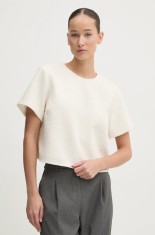 Abercrombie &amp; Fitch bluza femei, culoarea bej, neted, KI140-4331