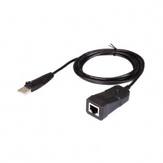 ADAPTOR USB ATEN USB 2.0 (T) la RJ-45 (M) 1.2 m negru UC232B-AT foto