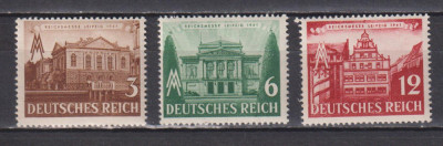 GERMANIA DEUTSCHES REICH 1941 MI. 764-766 MH SARNIERA foto