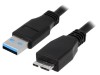 Cablu USB 3.0 Logilink A la Micro B 1m Negru Dublu Ecranat 28AWG