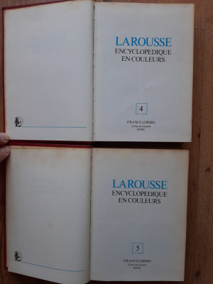 Dictionar enciclopedic Larousse in culori France Loisirs limba franceza 1978 foto