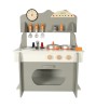 Bucatarie Jucarie Lemn MDF Copii, Cuptor Mare, Accesorii Incluse, 69.5x52x29.6 cm
